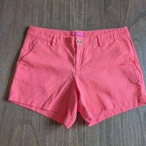 Lily Pulitzer Coral Summer Shorts - Size 8